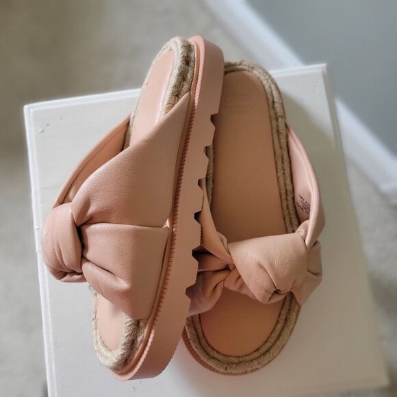 Asos Design Wide Fit Jemima Cross Strap Espadrilles in Light Pink US7/ EU38 - Picture 4 of 7